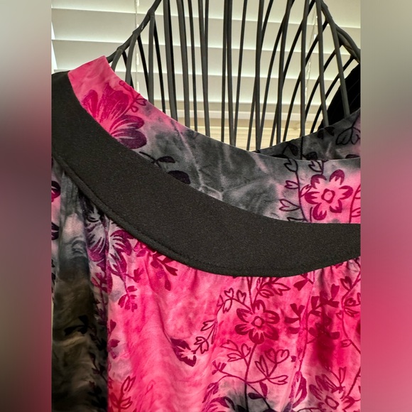 BOHO Tie Dye-Sere Nade Pink with Black -SZ. 3x - Picture 7 of 8